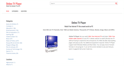Desktop Screenshot of onlinetvplayer.com