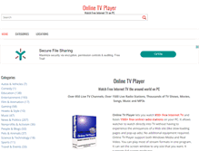 Tablet Screenshot of onlinetvplayer.com